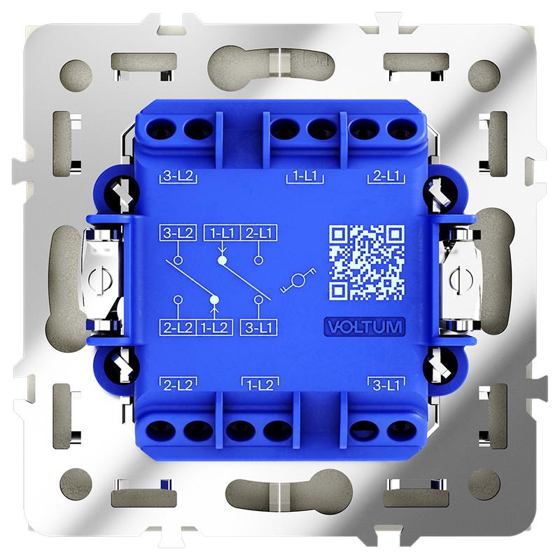  Переключатель проходной 2-кл. СП S70 10А механизм шелк Voltum VLS020304 фото в каталоге от BTSprom.by