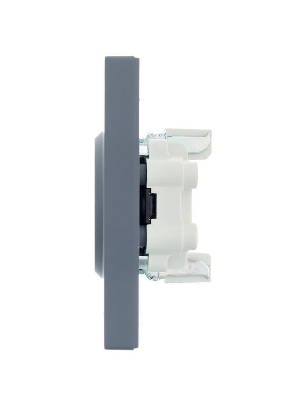  Розетка 2-м СП VESNA без заземл. ПБТ графит LEZARD 742-3400-128B фото в каталоге от BTSprom.by