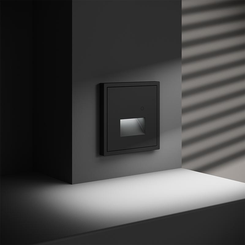  Подсветка светодионая СП S70 с датчиком механизм черн. матов. Voltum VLS070708 фото в каталоге от BTSprom.by