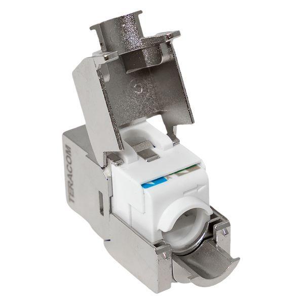  Модуль Keystone кат.5E STP экранир. 110 IDC 180град. самозажимной (Toolless) TERACOM PRO EKF TRP-KSTN-T180D-5ESTP фото в каталоге от BTSprom.by