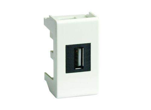 розетка usb 1-м 1мод. viva usb 2.0 бел. dkc 42018 от BTSprom.by