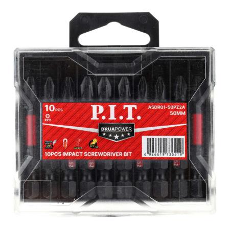 бита ударная магнитная drua pz2х50мм impact торсионная зона (кейс) (уп.10шт) p.i.t asdr01-50pz2a от BTSprom.by