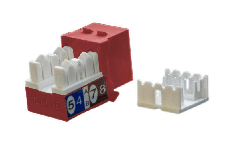 вставка keystone jack rj45 (8p8c) кат.5e kj9-8p8c-c5e-90-rd красн. hyperline 432655 от BTSprom.by