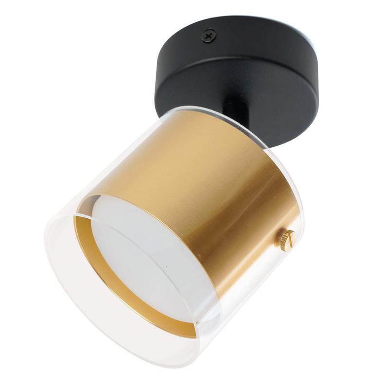 светильник настенно-потолочный под лампу gx53 зол. черн. feron 48797 от BTSprom.by