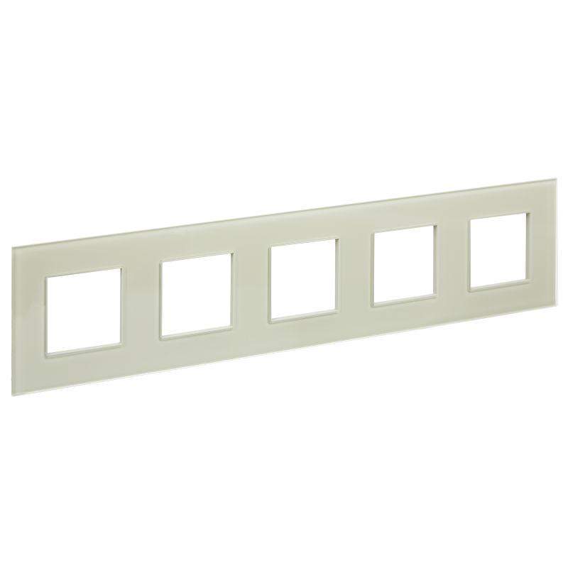 рамка 5-м skandy sk-f25b стекло беж. iek sk-m52-g-k10 от BTSprom.by