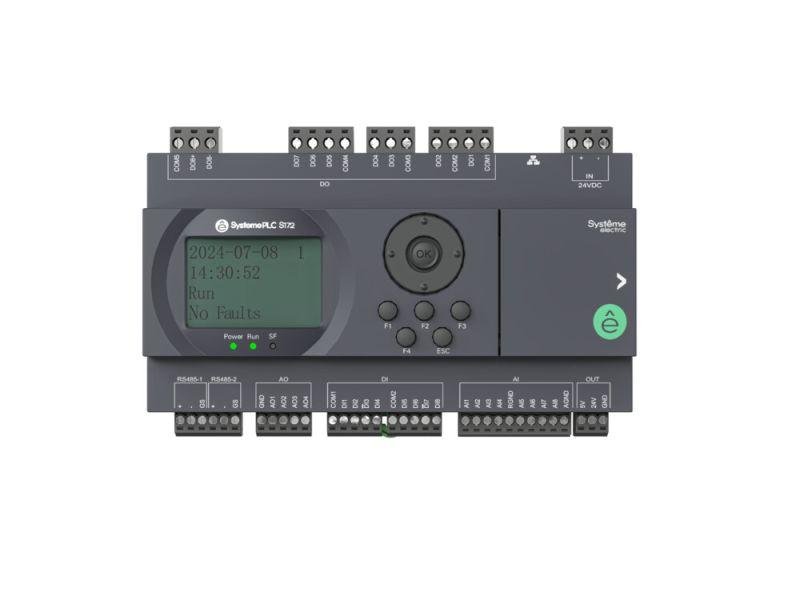 контроллер логический программируемый s172 24в dc дисплей 28 io: 8 di; 8 do (реле); 8 ai; 4 ao 2хrs485 1хrj45 se sm172ps11bdr от BTSprom.by