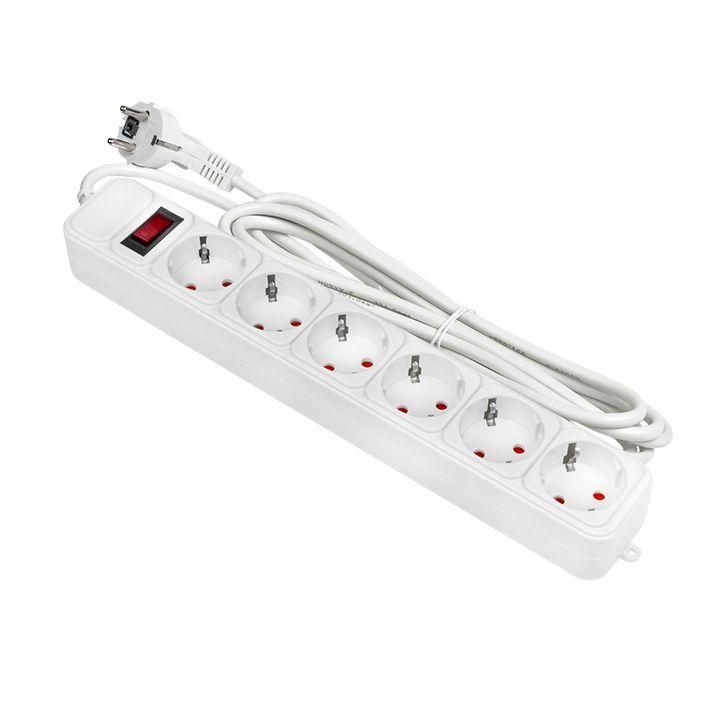 удлинитель с сетевым фильтром 6х3м с заземл. 16а ip20 блокбастер xl 3.2квт пвс 3х1 с выкл. proxima ekf ufa16-310-6-03 от BTSprom.by