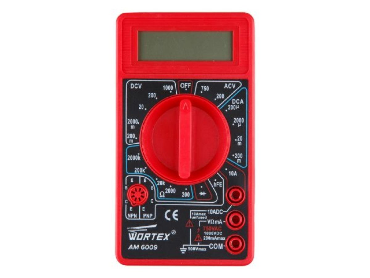  Мультиметр цифровой WORTEX AM 6009 AM6009000014 фото в каталоге от BTSprom.by
