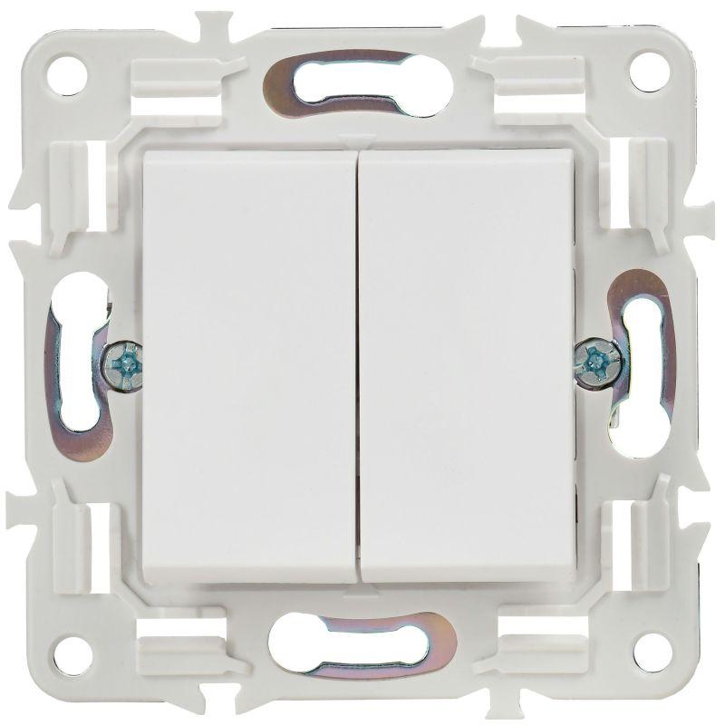  Выключатель 2-кл. SKANDY 10А SK-V04W арктич. бел. IEK SK-V20-0-10-K01 фото в каталоге от BTSprom.by