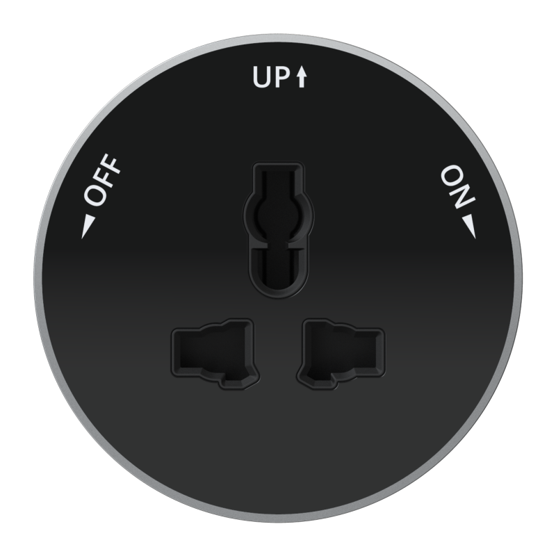 розетка multitrack 13а 250в универс. круглая антрацит se mtk13002b от BTSprom.by