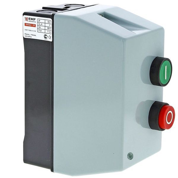  Пускатель магнитный КМЭ 18А 230В с РТЭ и индикатором PROxima в корп. IP65 EKF ctrp-r-18-230v-led фото в каталоге от BTSprom.by