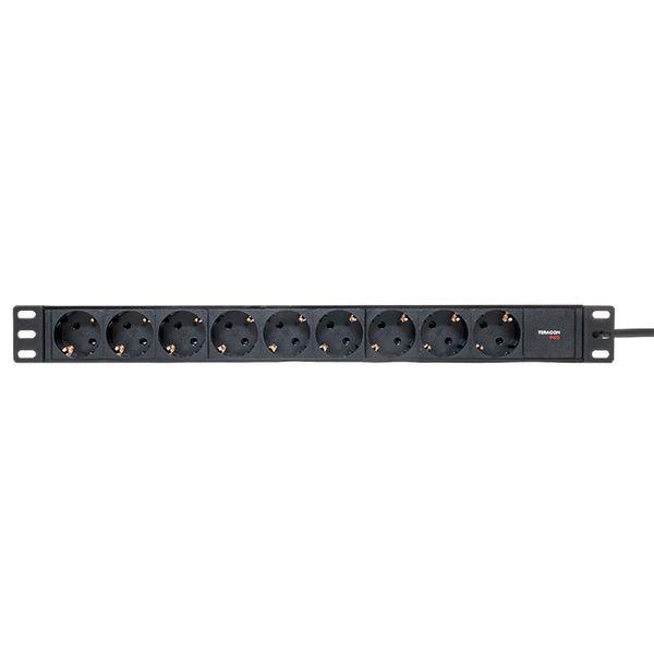  Блок PDU TERACOM PRO 19дюйм 1U 10А/250В 9 роз. Schuko шнур 2м 3х1.5кв.мм вилка C14 корпус пластик черн. EKF TRP-HPD-PL-10A-9SH-2MC14 фото в каталоге от BTSprom.by