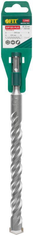  Бур по бетону SDS PLUS с двойн. резьбой 20х260мм FIT 32940 фото в каталоге от BTSprom.by