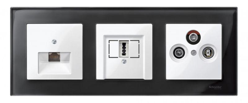  Плата центральная Merten для механизма розетки компьютерной 1-м RJ45 бел. SchE MTN296219 фото в каталоге от BTSprom.by