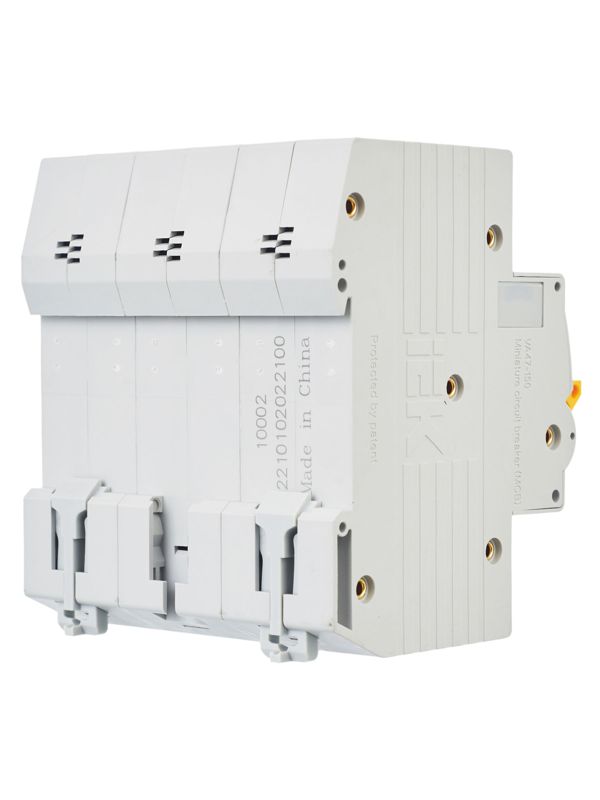  Выключатель автоматический модульный 3п C 100А 15кА ВА47-150 KARAT IEK MVA50-3-100-C фото в каталоге от BTSprom.by