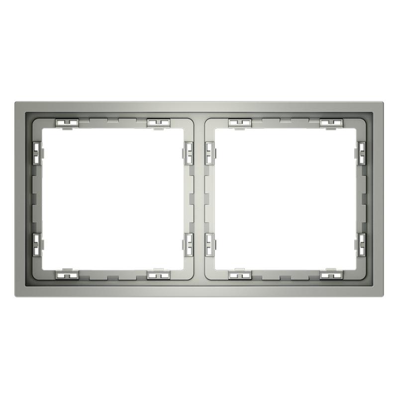  Рамка 2-м S70 пластик. сталь Voltum VLS100205 фото в каталоге от BTSprom.by