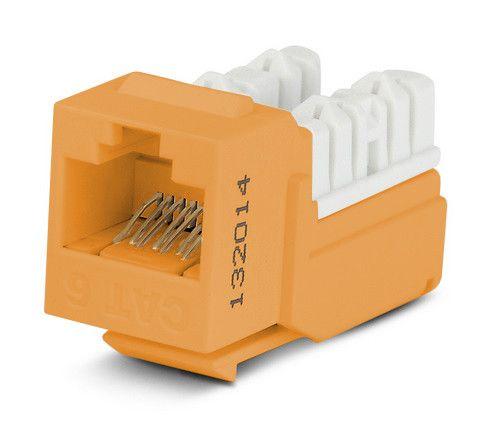 вставка keystone jack rj45 (8p8c) кат.6 110 idc заделка с помощью ne-tool kjne-8p8c-c6-90-or оранж. hyperline 212411 от BTSprom.by
