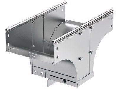 ответвитель -переходник для лотка т-образ. верт. tdsr 150х80 в комплекте с крепеж. эл. цинк-ламель dkc 37621kzl от BTSprom.by