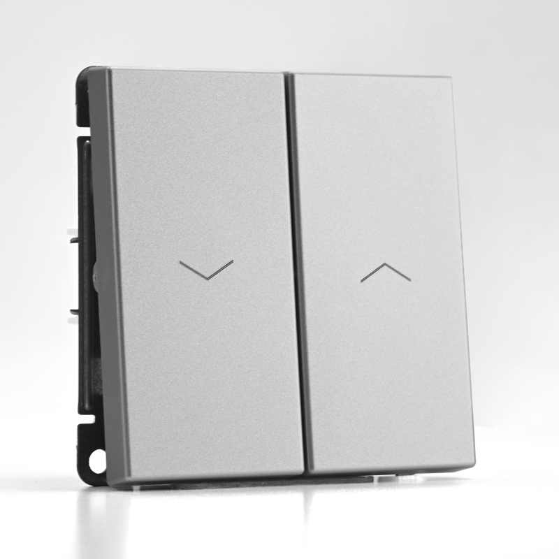 выключатель для жалюзи 2-кл. artgallery 2х (сх. 4) 10а механизм алюм. se gal000319 от BTSprom.by