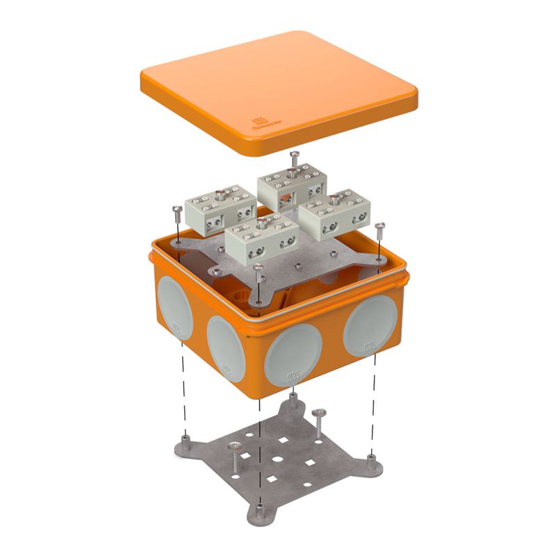 коробка огнестойкая оп двухкомпонентн. 60-0300-fr6.0-4-8-р е15-е60 100х100х50 промрукав 60-0300-fr6.0-4-8-р от BTSprom.by