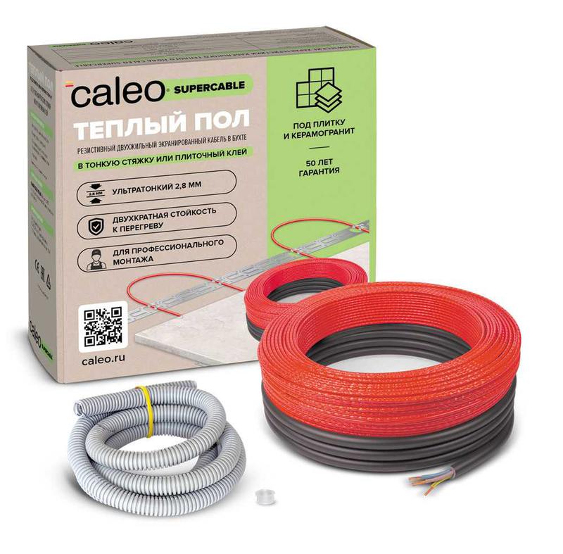 комплект "теплый пол" (кабель) supercable 18w-100 caleo уп-00000291 от BTSprom.by