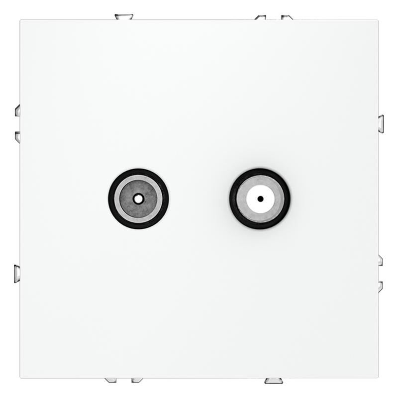 розетка телевизионная оконечная tv + sat 2-м сп s70 механизм бел. матов. voltum vls060402 от BTSprom.by