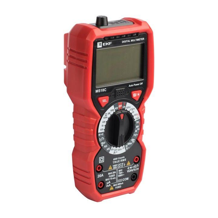 мультиметр цифровой ms18c professional ekf in-180701-pm18c от BTSprom.by