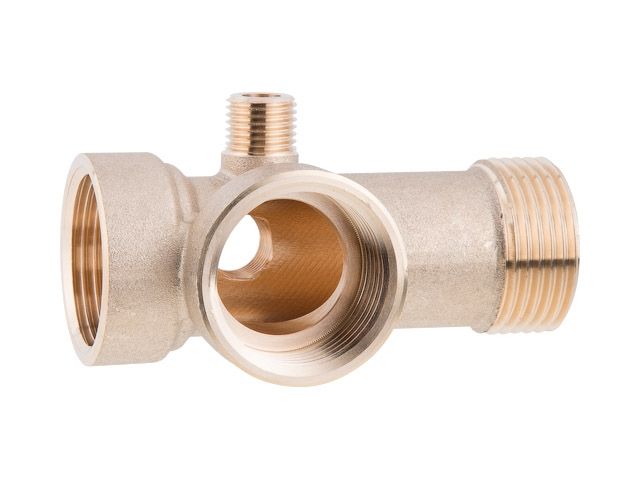 муфта пятиходовая 1" вн. х 1" вн. х 1" нар. х 1/4" нар. х 1/4" вн. 90мм, av engineering (инд. упак.) (пятиходовой распределитель) ave194503 от BTSprom.by