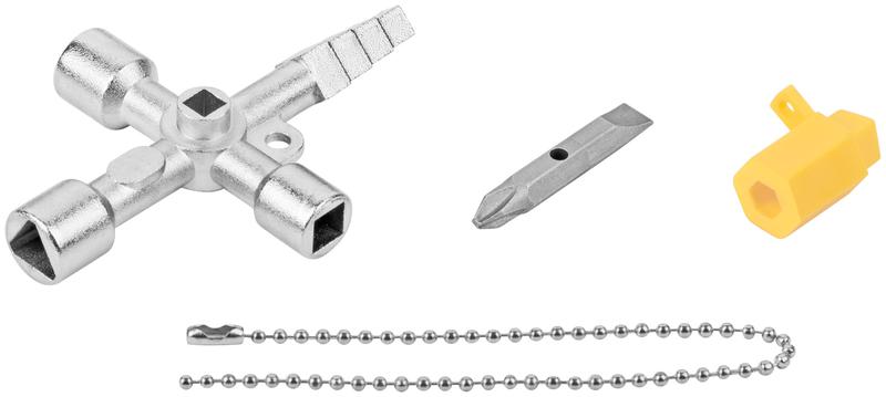  Ключ универсальный для электрошкафов 5в1 двусторон. CrV бита PH2/SL7 FIT 60107 фото в каталоге от BTSprom.by