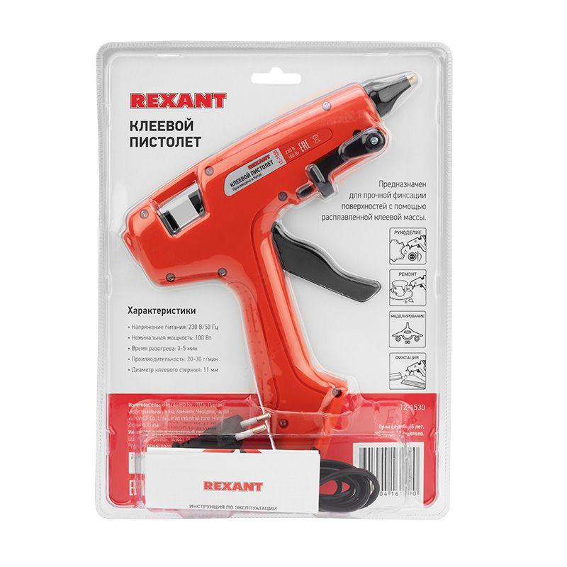  Пистолет клеевой 100Вт ЭКСПЕРТ (блист.) Rexant 12-1530 фото в каталоге от BTSprom.by