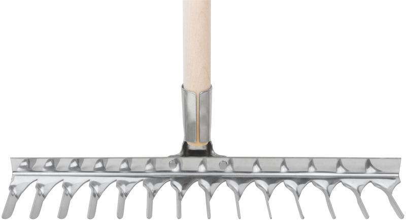  Грабли витой зуб нержавеющая сталь 14 зубьев с деревянным черенком FIT 76984 фото в каталоге от BTSprom.by