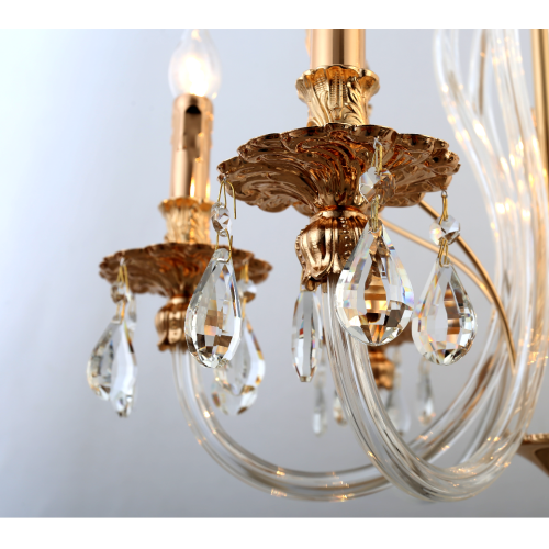  Люстра Melanie 1020-206 6хЕ14 40Вт хрусталь классика Rivoli Б0047907 фото в каталоге от BTSprom.by