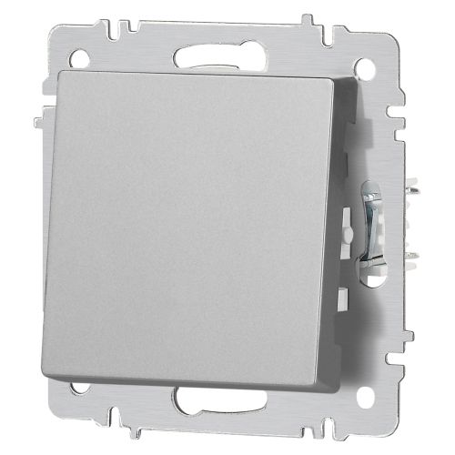  Кнопка Accent 6-109-03 10А-250В IP20 СУ алюм. Intro Б0063608 фото в каталоге от BTSprom.by