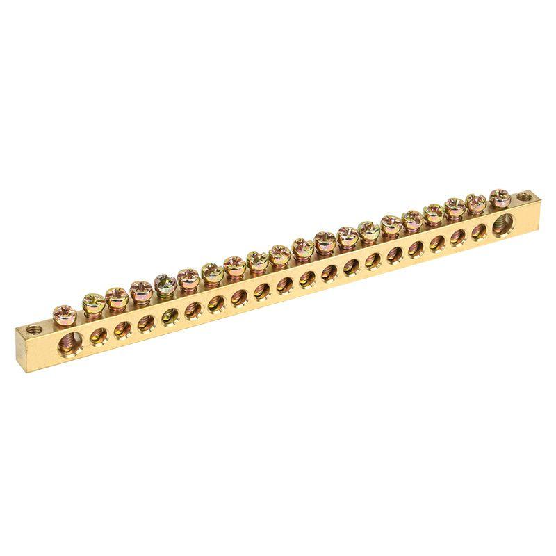 шина pen "земля-ноль" 6х9мм 20/2 (20 групп/крепеж по краям) rexant 11-2370 от BTSprom.by
