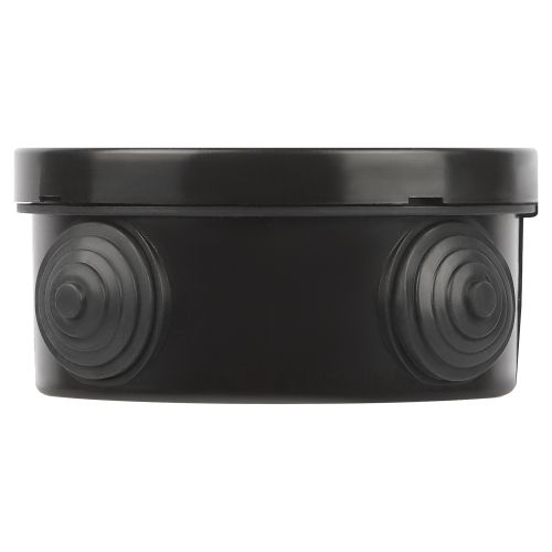  Коробка распаячная ОП 85х40мм с гермовводами 4 входа IP54 черн. KOR-85-40-4g-B Эра Б0061801 фото в каталоге от BTSprom.by