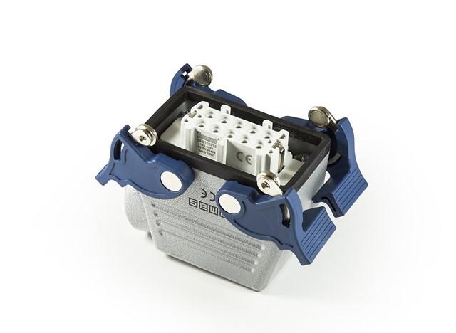 розетка боковой ввод с фиксаторами 10 полюсов 16а emas ebm10pu14 от BTSprom.by