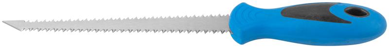  Ножовка ручная узкая для гипсокартона прорезиненная ручка 170мм MOS 15374М фото в каталоге от BTSprom.by