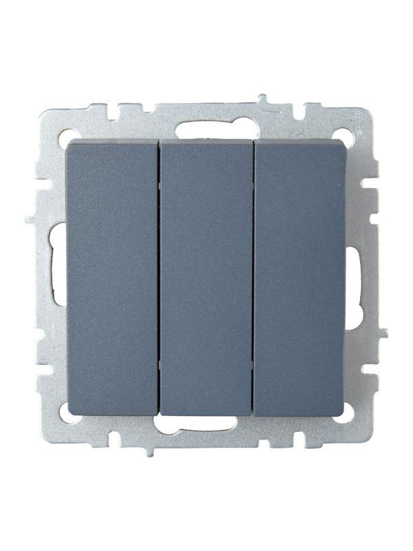  Выключатель 3-кл. СП BRITE ВС10-3-0-БрМ 10А механизм маренго IEK BR-V30-0-10-K35 фото в каталоге от BTSprom.by