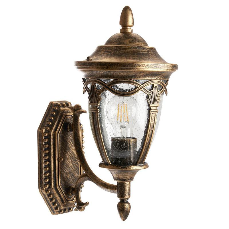 светильник садово-парковый 60вт 230в ip44 черн. зол. pl682 (на стену вверх) feron 11693 от BTSprom.by