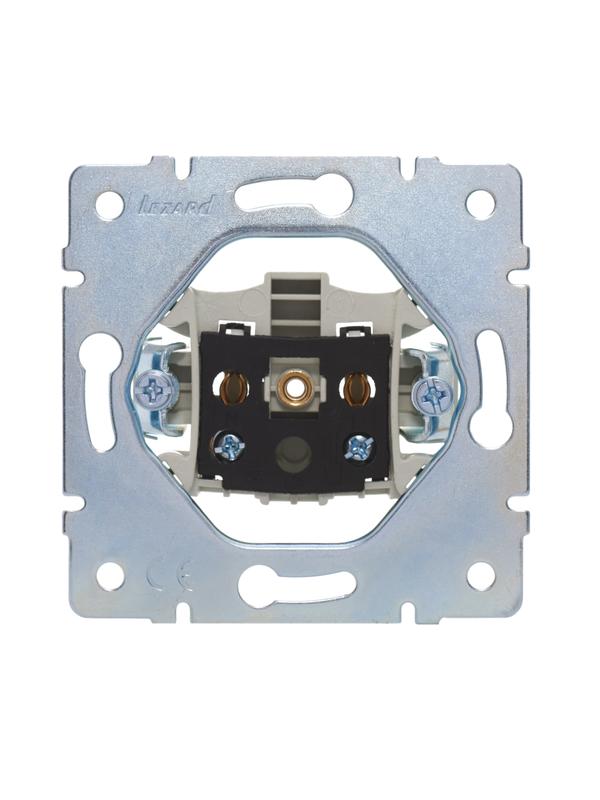 розетка 1-м сп vesna без заземл. пбт механизм жемчуж./бел. перламутр lezard 742-3088-121b от BTSprom.by