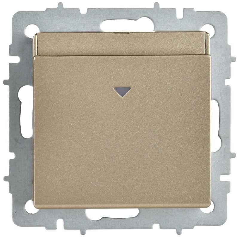  Выключатель карточный BRITE 30А ВС10-1-8-БрШ механизм шампань IEK BR-V11-0-10-K37 фото в каталоге от BTSprom.by