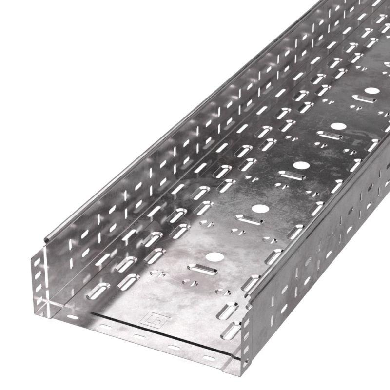 Лоток листовой перфорированный 300х100 L3000 сталь 0.8мм Стандарт Промрукав PR16.0013 от BTSprom.by