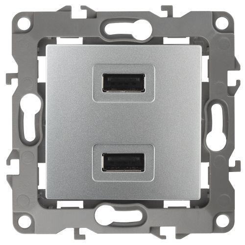 устройство зарядное usb 12-4110-03 5в-2100ма алюм. эра б0027493 от BTSprom.by