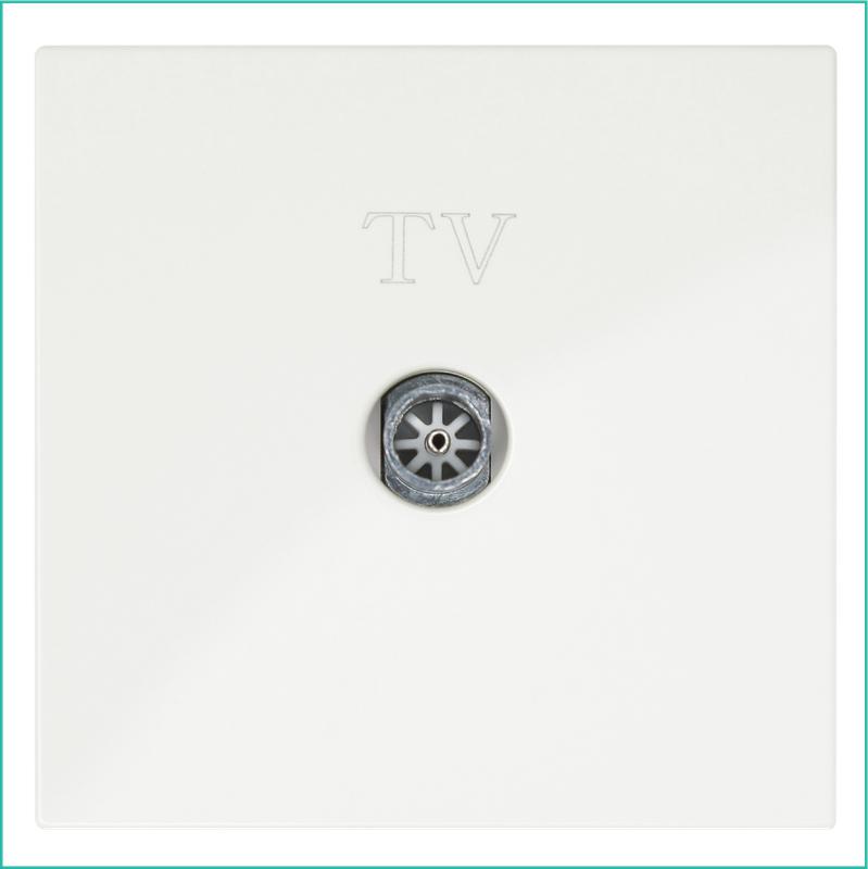 розетка телевизионная оконечная tv 1-м сп fd ф9.5мм с накладкой механизм сахара jasmart fd6001sh от BTSprom.by