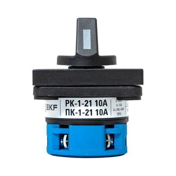  Переключатель кулачковый ПК-1-21 1П 10А "1-0-2" EKF pk-1-21-10 фото в каталоге от BTSprom.by