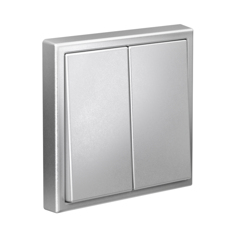  Выключатель 2-кл. ArtGallery 10AX быстрозажим. клем. механизм алюм. SE GAL000351S фото в каталоге от BTSprom.by