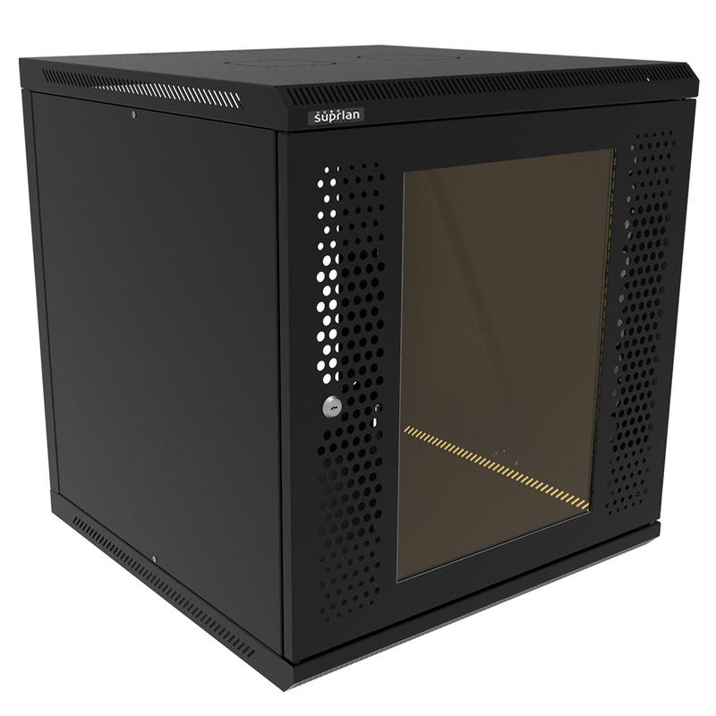шкаф телекоммуникационный настенный твс-12u-600-600-с+п-9005 suprlan 05-2129-b от BTSprom.by