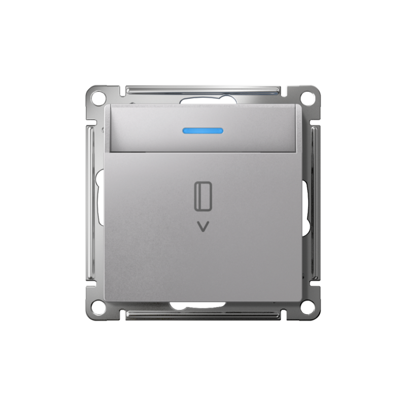 выключатель карточный atlasdesign 10а с подсветкой без задержки отключения механизм алюм. se atn000314 от BTSprom.by