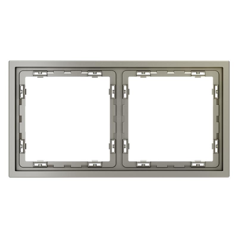  Рамка 2-м S70 пластик. шелк Voltum VLS100204 фото в каталоге от BTSprom.by