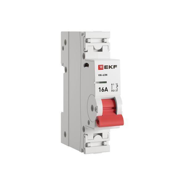 выключатель нагрузки 1п 16а вн-63n proxima ekf s63116 от BTSprom.by